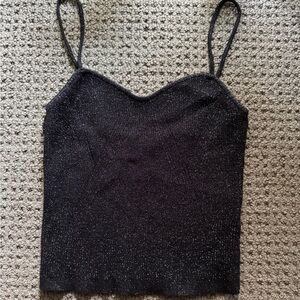 H&M Black Sparkle Camisole